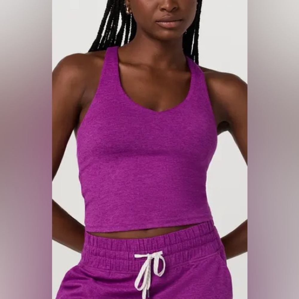 Vuori Purple Pink Halo 2.0 L Racerback Tank Top
